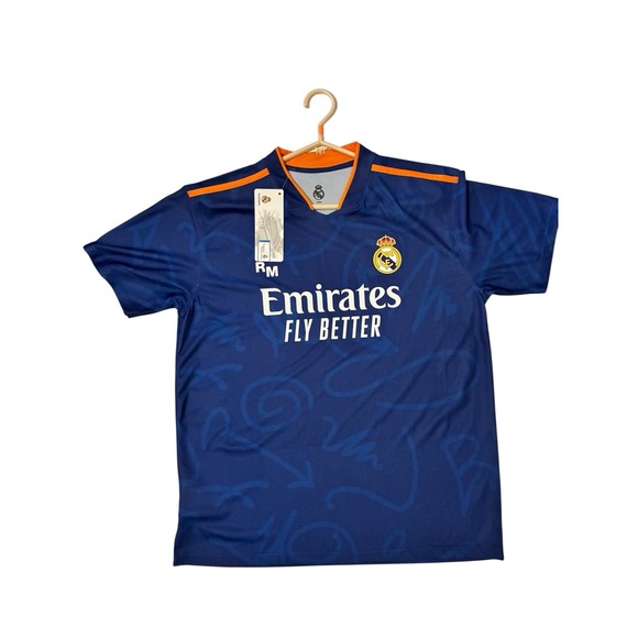 adidas Other - Real Madrid Jersey 2021-22 Away XL Blue Adidas Football Soccer Shirt NWT